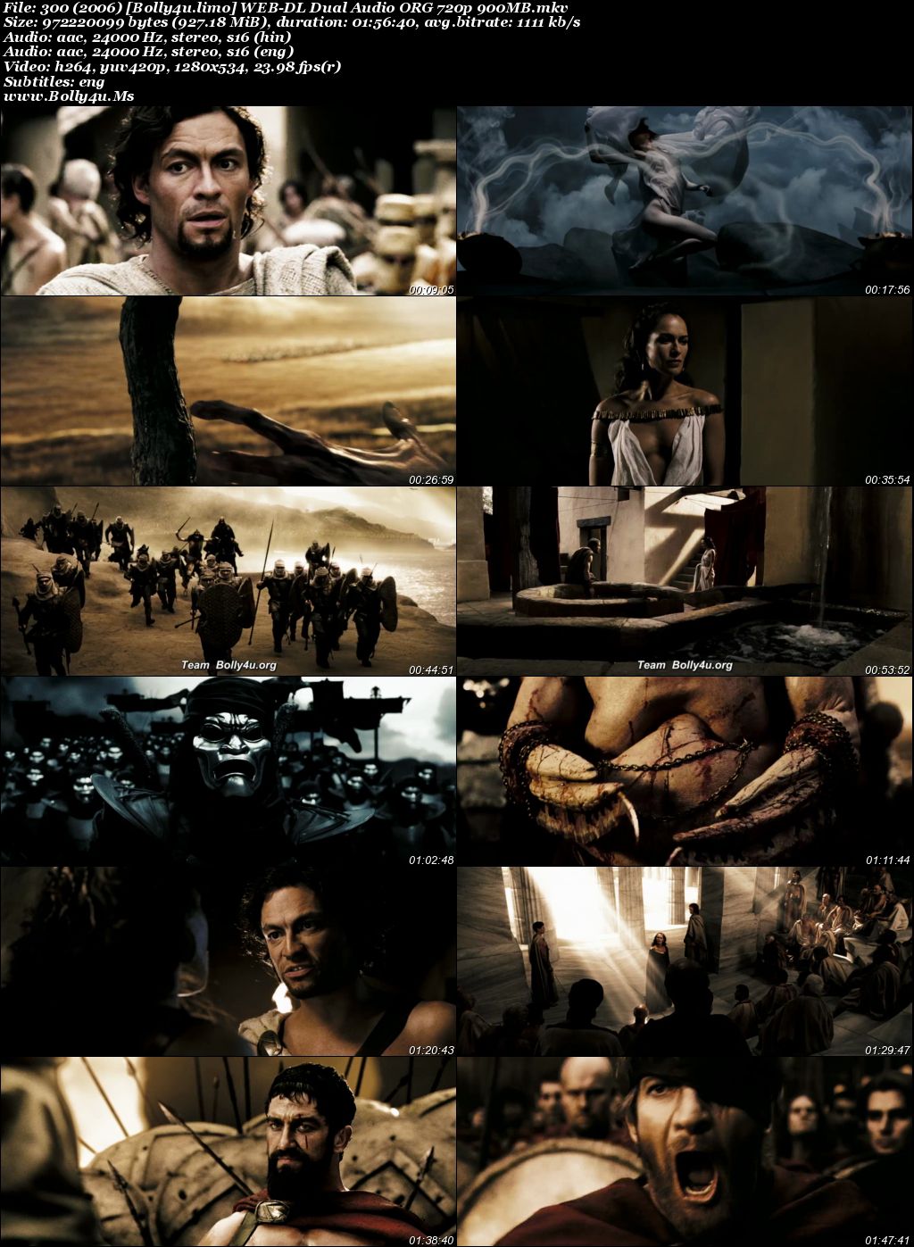 300 (2006) WEB-DL Hindi Dual Audio ORG Full Movie Download 1080p  720p  480p