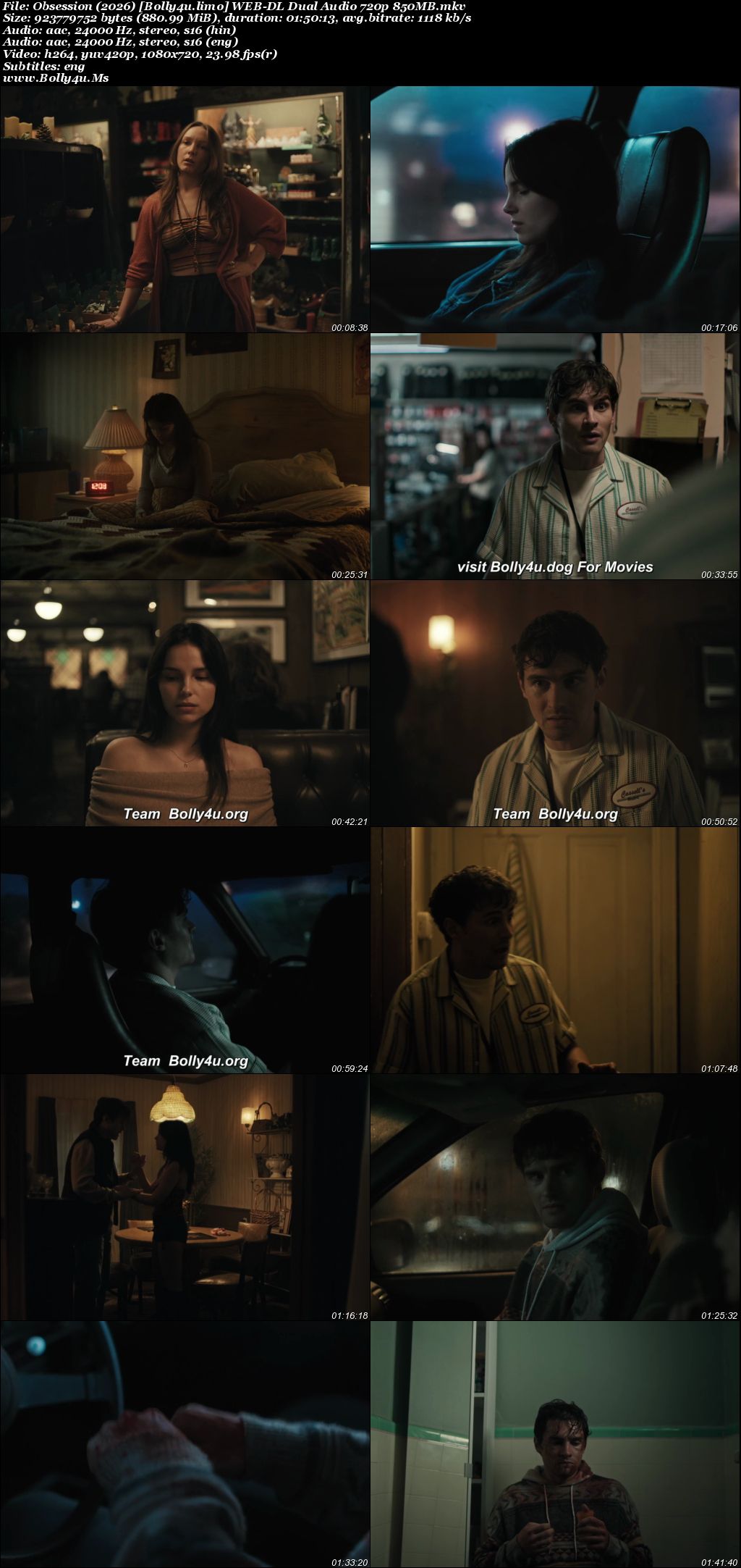 Obsession 2026 WEB-DL Hindi Dual Audio ORG Full Movie Download 1080p  720p  480p