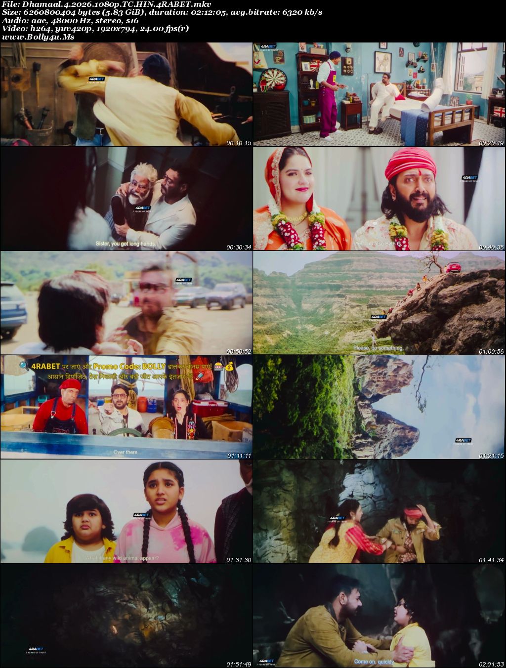 Dhamaal 4 2026 HDTC Hindi Full Movie Download 1080p  720p  480p