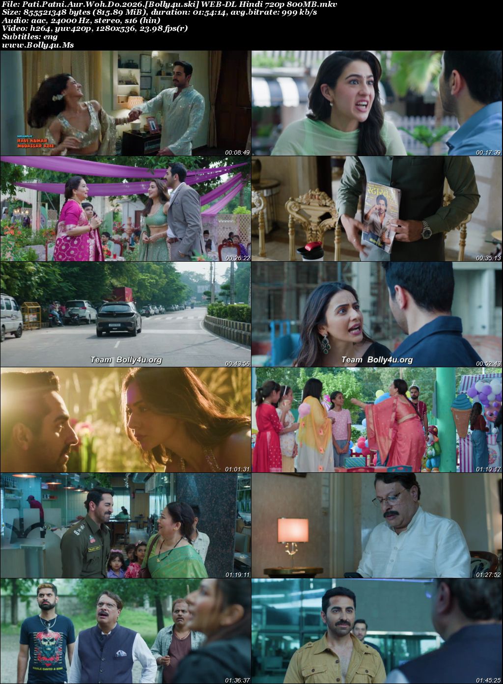 Pati Patni Aur Woh Do 2026 WEB-DL Hindi Full Movie Download 1080p  720p  480p