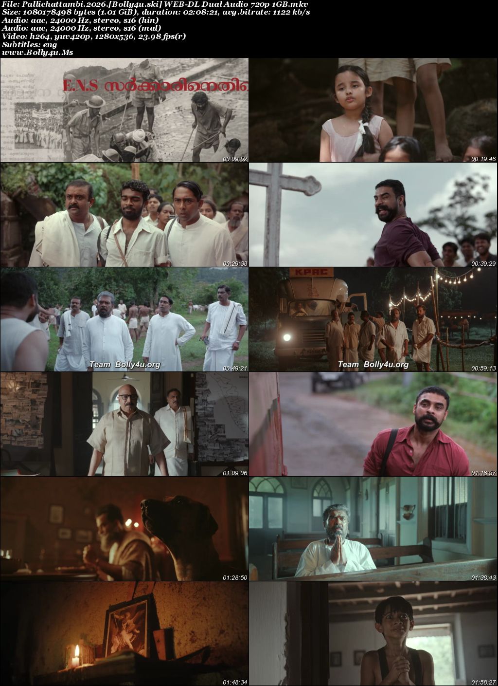 Pallichattambi 2026 WEB-DL UNCUT Hindi Dual Audio ORG Full Movie Download 1080p  720p  480p