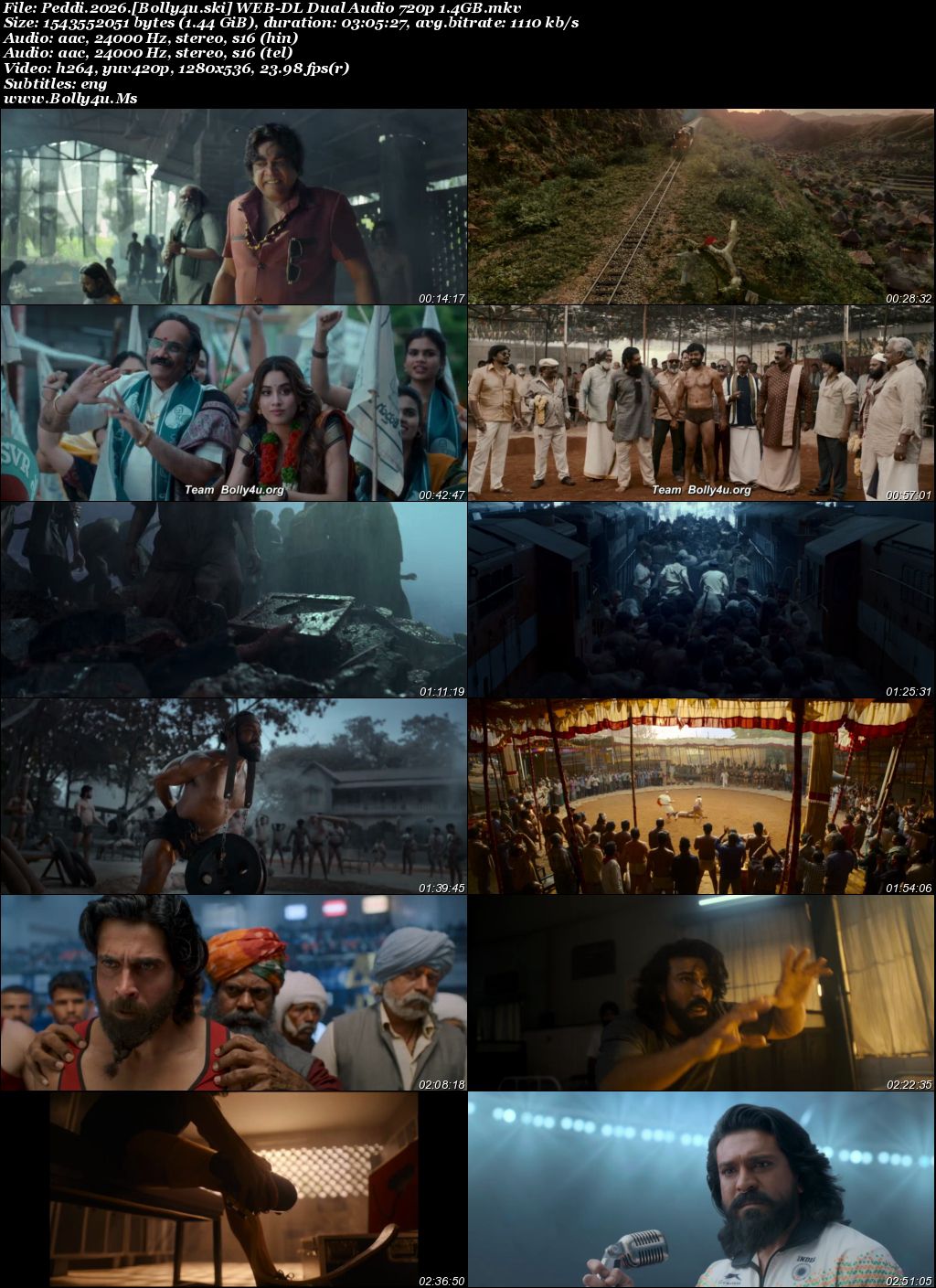 Peddi 2026 WEB-DL UNCUT Hindi Dual Audio ORG Full Movie Download 1080p  720p  480p