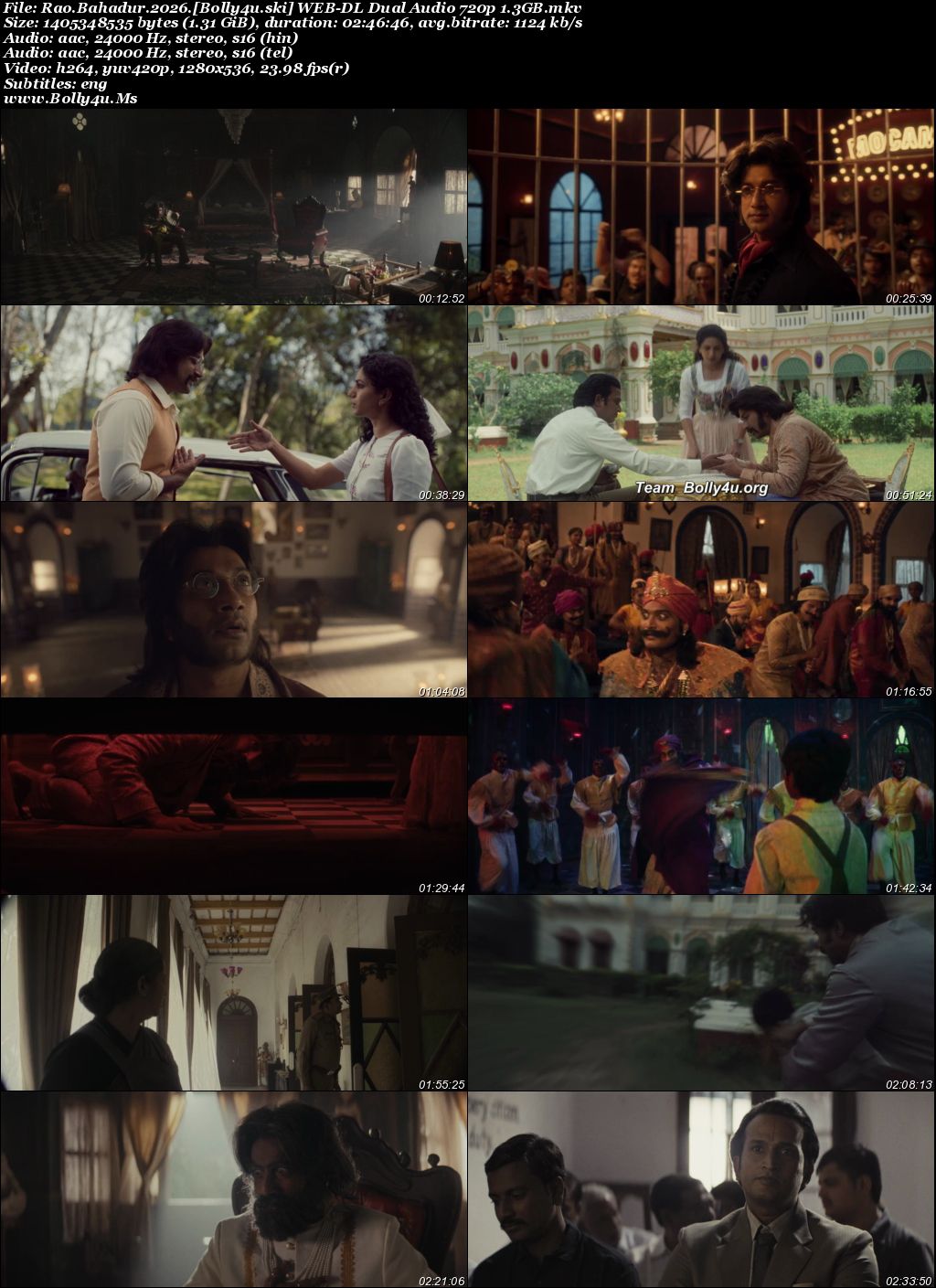 Rao Bahadur 2026 WEB-DL UNCUT Hindi Dual Audio ORG Full Movie Download 1080p  720p  480p