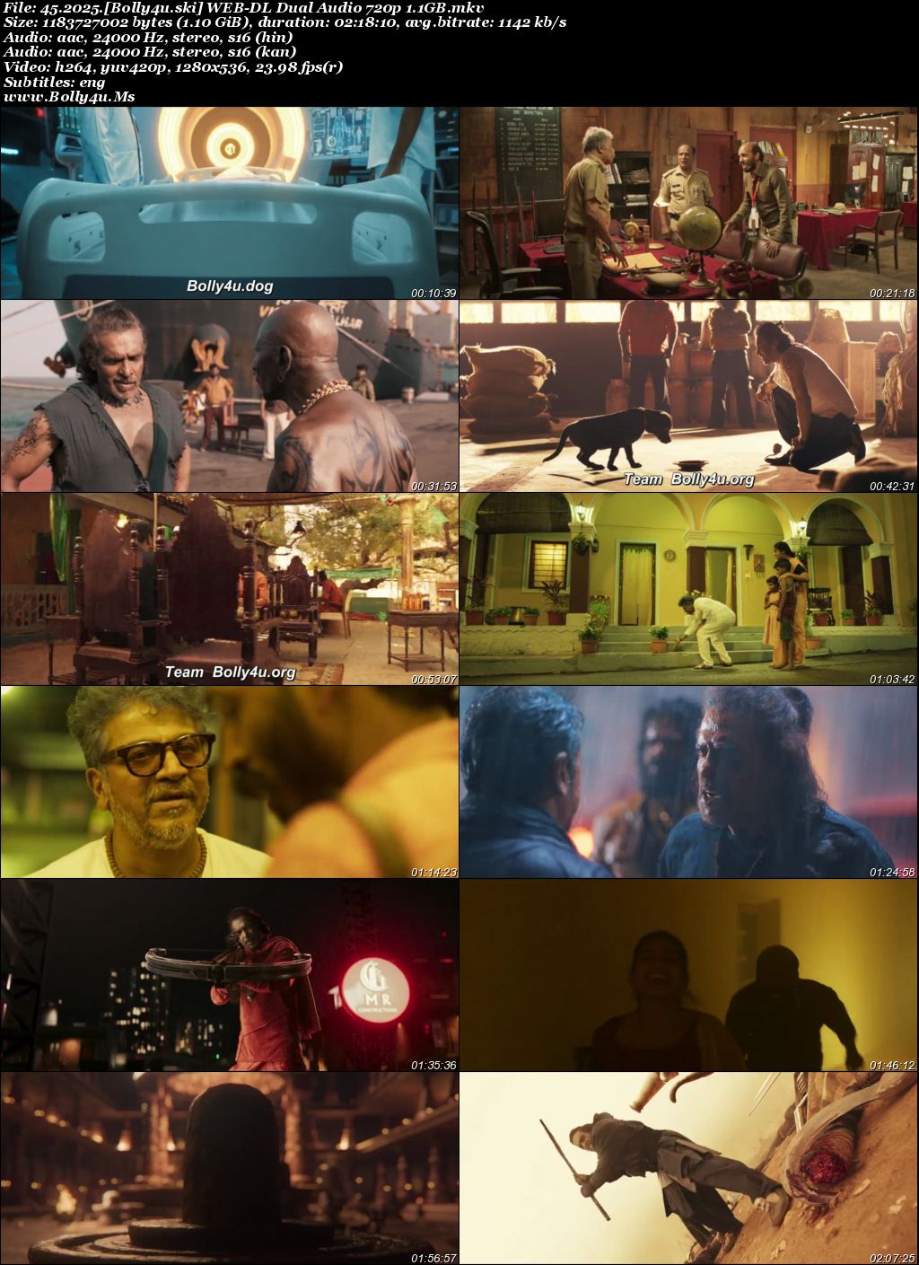 45 2026 WEB-DL UNCUT Hindi Dual Audio ORG Full Movie Download 1080p  720p  480p