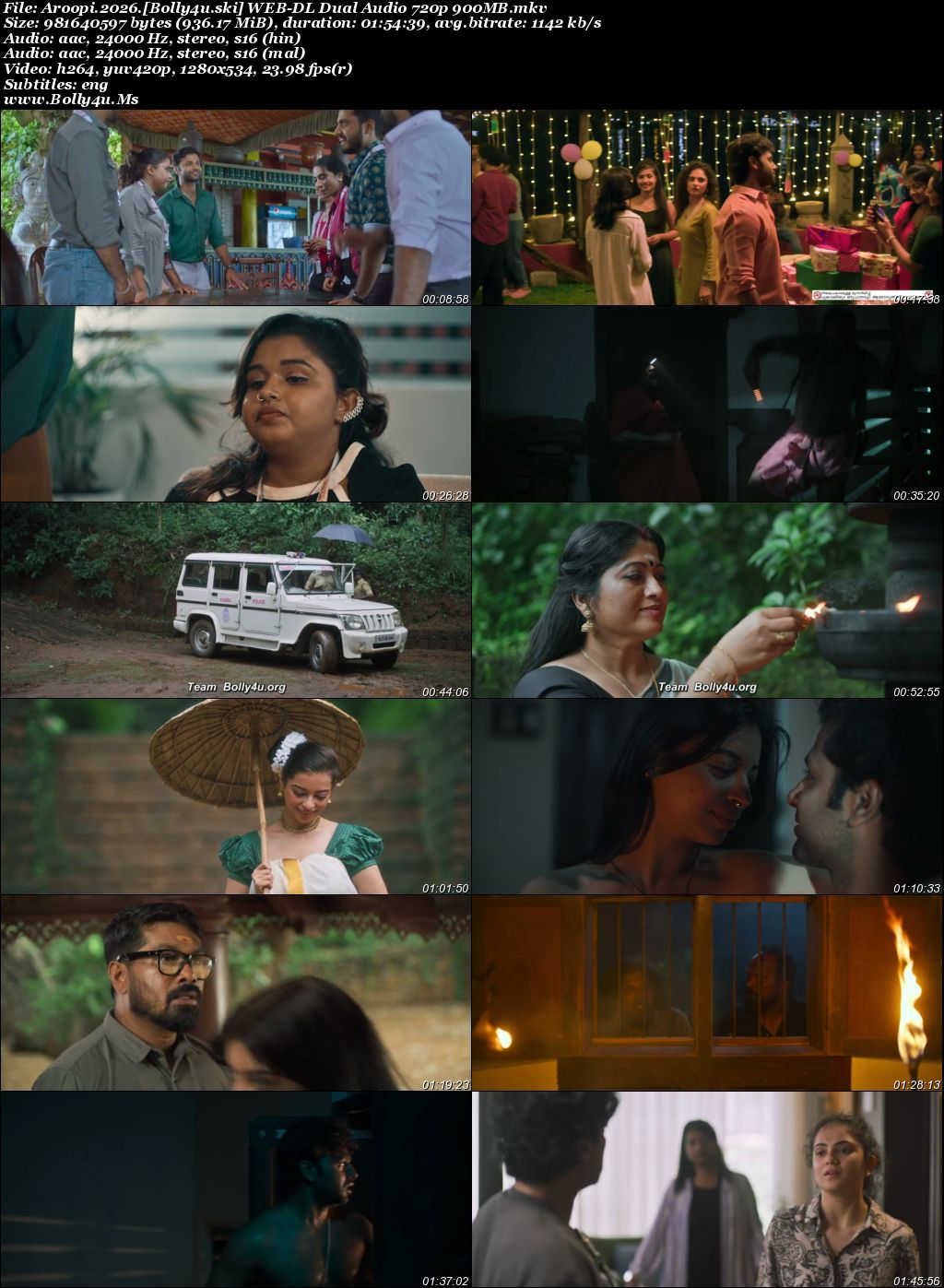 Aroopi 2026 WEB-DL UNCUT Hindi Dual Audio ORG Full Movie Download 1080p  720p  480p