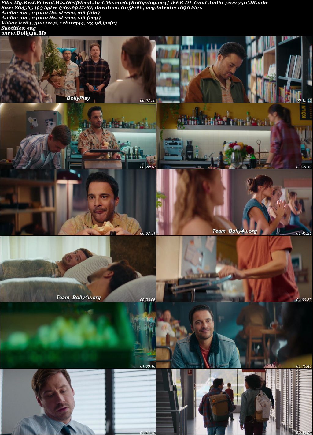 My Best Friend His Girlfriend And Me 2026 WEB-DL Hindi Dual Audio ORG Full Movie Download 1080p  720p  480p