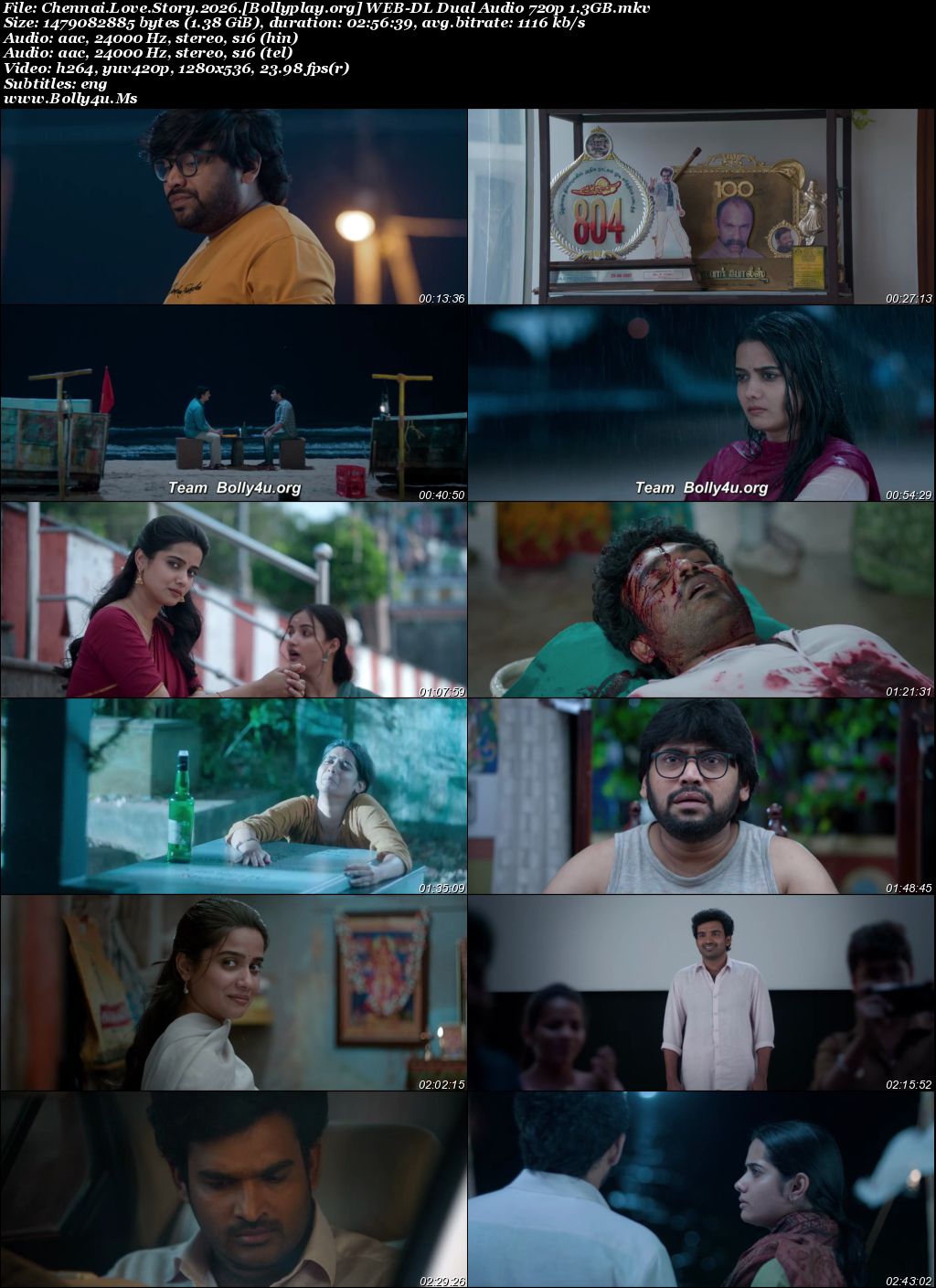 Chennai Love Story 2026 WEB-DL UNCUT Hindi Dual Audio ORG Full Movie Download 1080p  720p  480p