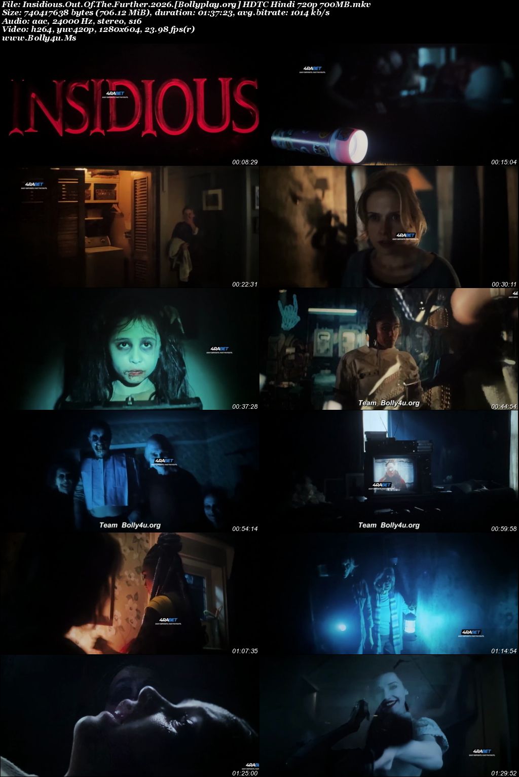 Insidious Out Of The Further 2026 HDTC Hindi Dubbed Full Movie Download 1080p  720p  480p