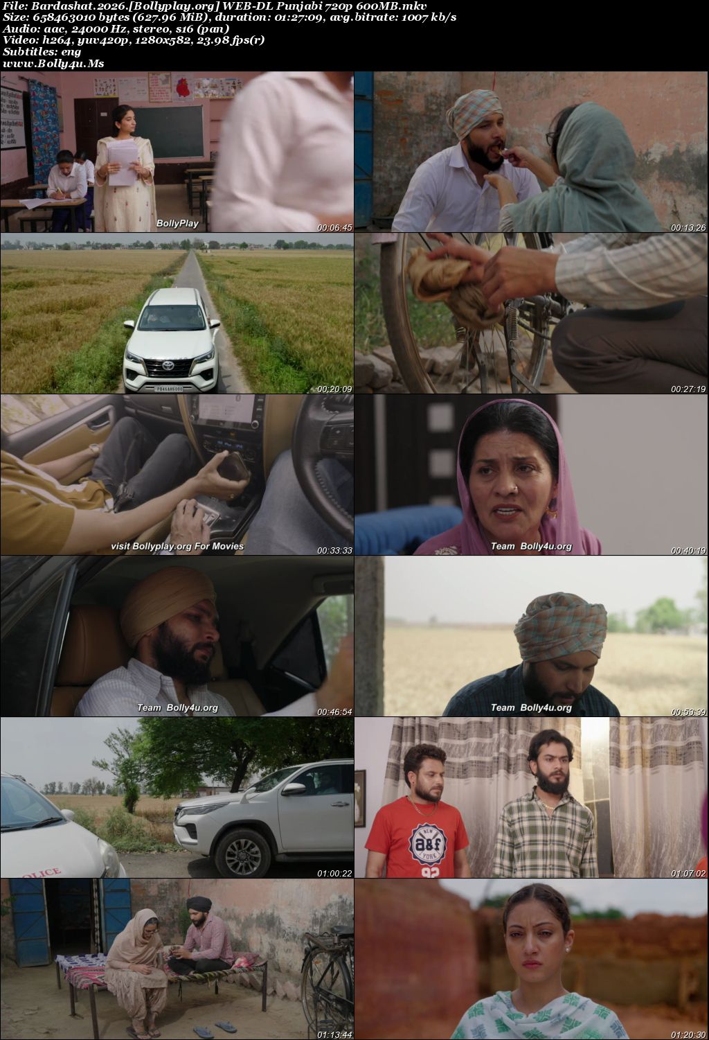 Bardashat 2026 WEB-DL Punjabi Full Movie Download 1080p  720p  480p