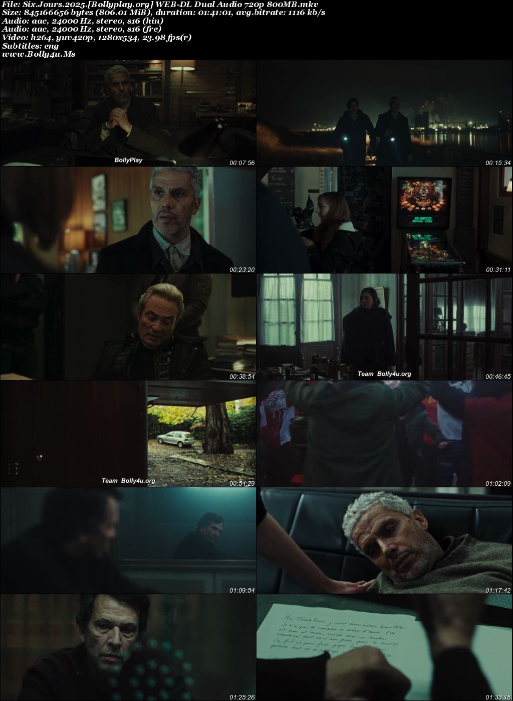 Six Jours 2025 WEB-DL Hindi Dual Audio ORG Full Movie Download 1080p  720p  480p