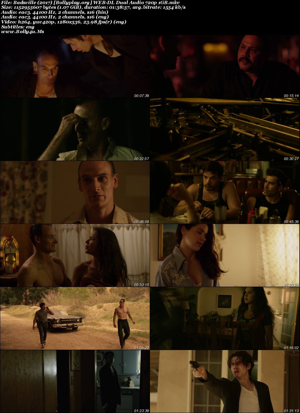 Badsville 2017 WEB-DL Hindi Dual Audio Full Movie Download 720p  480p