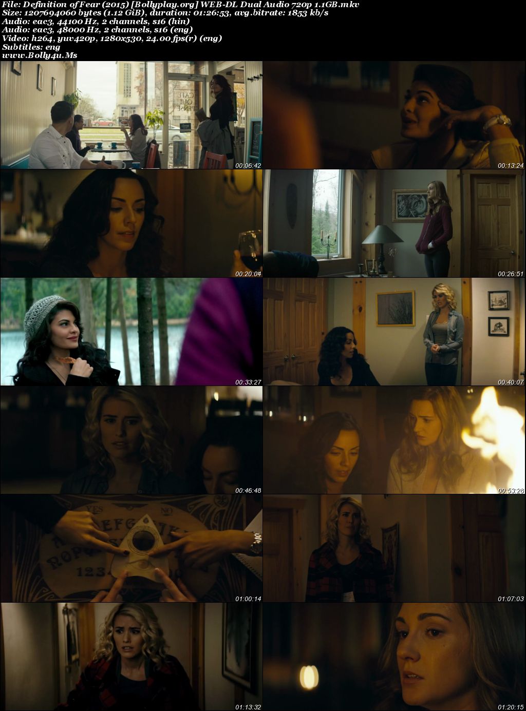 Definition of Fear 2015 WEB-DL Hindi Dual Audio Full Movie Download 720p  480p