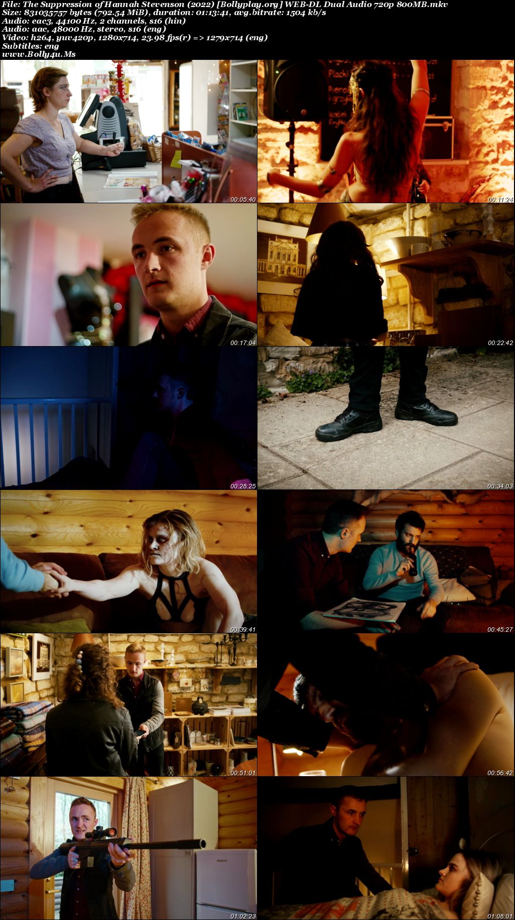 The Suppression of Hannah Stevenson 2022 WEB-DL Hindi Dual Audio Full Movie Download 720p  480p