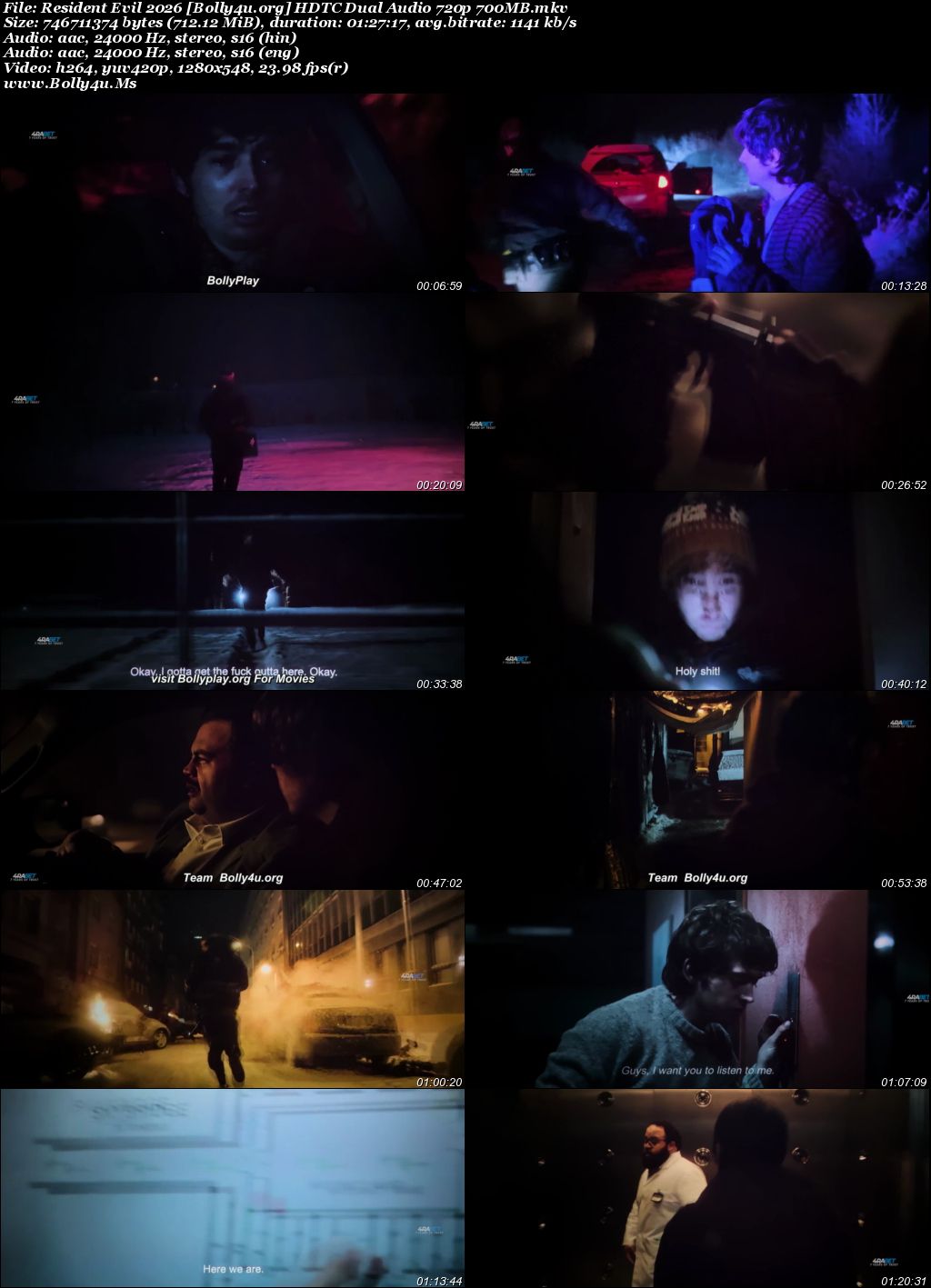 Resident Evil 2026 HDTC Hindi Dual Audio Full Movie Download 1080p  720p  480p