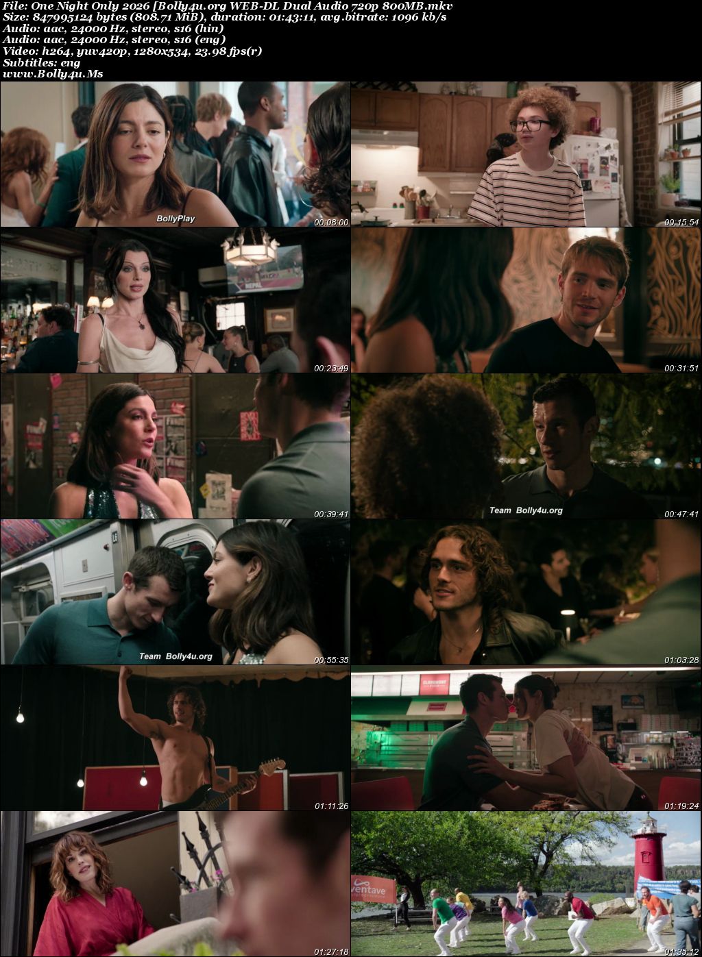 One Night Only 2026 WEB-DL Hindi Dual Audio ORG Full Movie Download 1080p  720p  480p