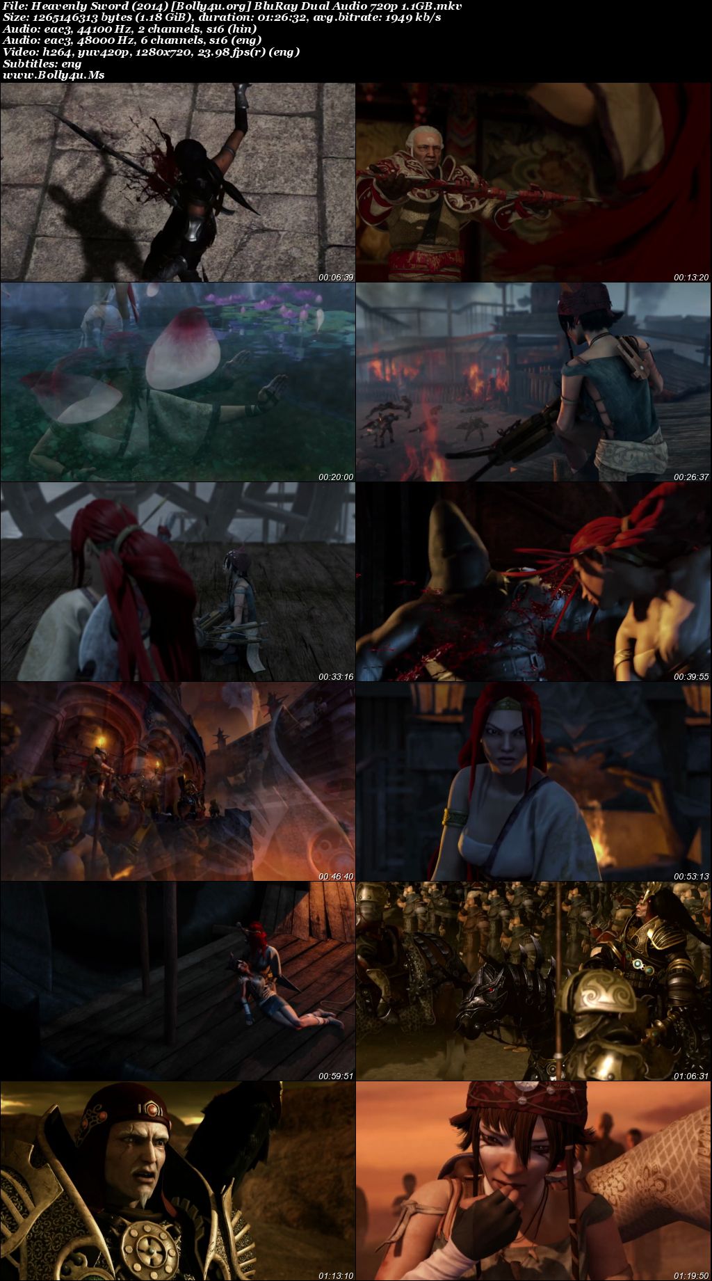 Heavenly Sword 2014 BluRay Hindi Dual Audio Full Movie Download 720p  480p