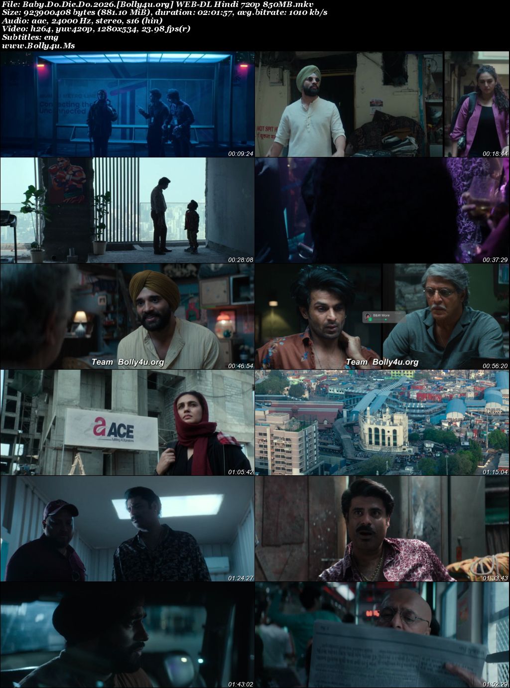 Baby Do Die Do 2026 WEB-DL Hindi Full Movie Download 1080p  720p  480p
