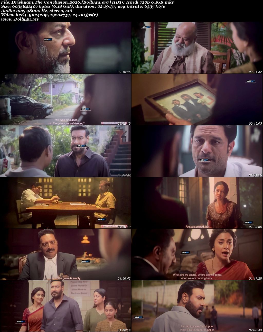 Drishyam The Conclusion 2026 HDTC Hindi (CLEAN) Full Movie Download 1080p  720p  480p