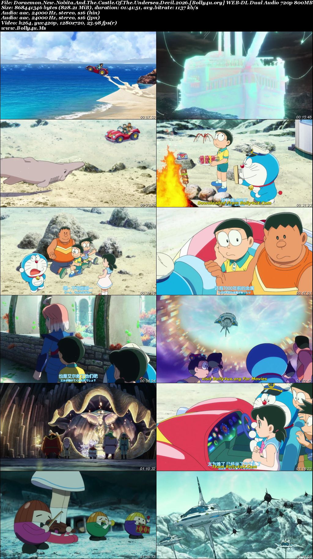 Doraemon New Nobita and the Castle of the Undersea Devil 2026 WEB-DL Hindi Dual Audio Full Movie Download 1080p  720p  480p