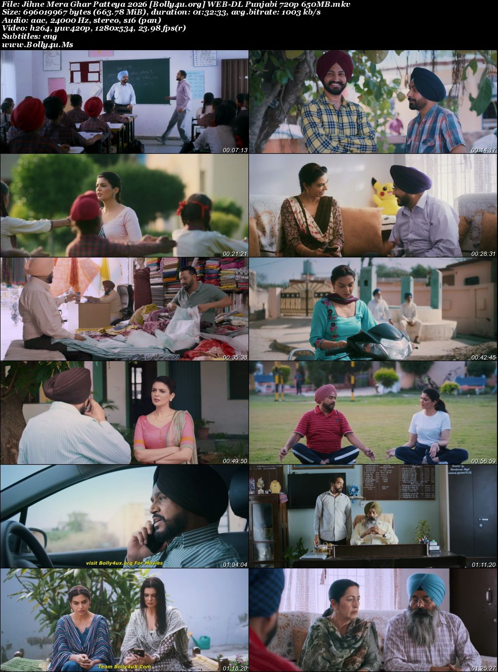 Jihne Mera Ghar Patteya 2026 WEB-DL Punjabi Full Movie Download 1080p  720p  480p